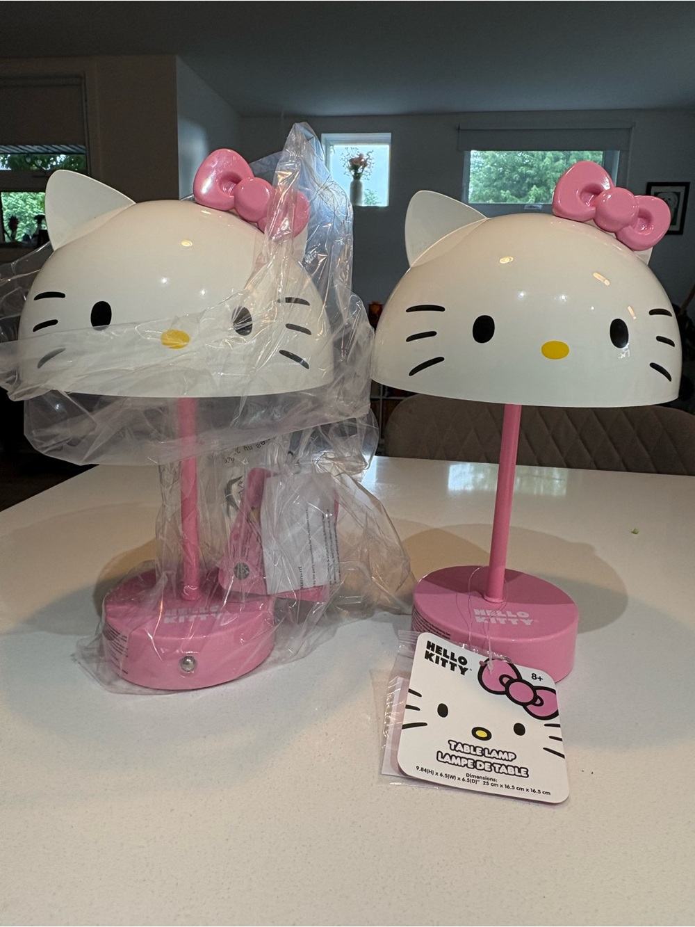 Hello Kitty Matching Lamps Set of 2 NIB